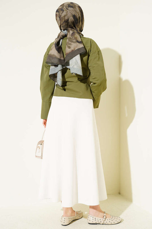Side-Tie Blouse Khaki