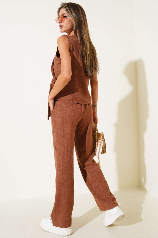 Juego de café doble con cierre lateral