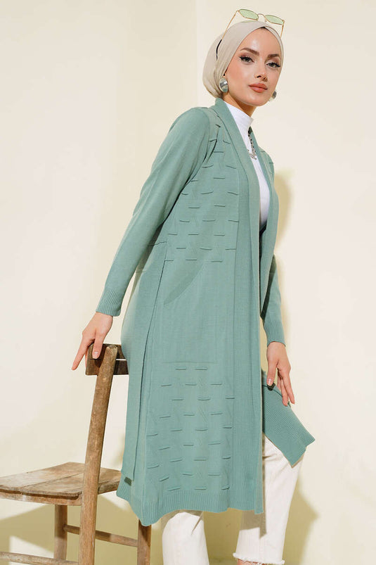 كارديجان برباط جانبي، لون أخضر لوزي