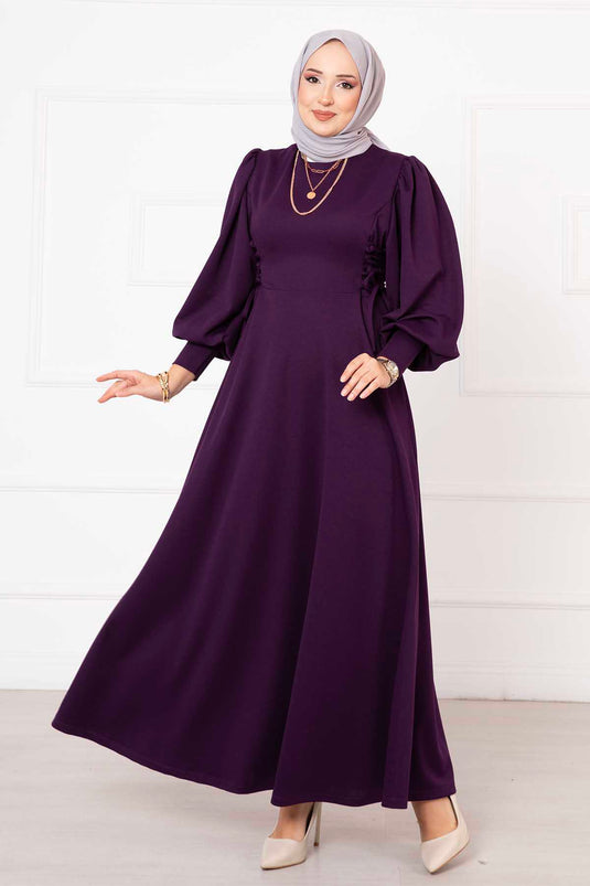 Robe À Nouer Sur Le Côté Violet