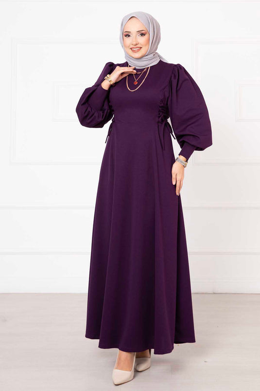 Robe À Nouer Sur Le Côté Violet