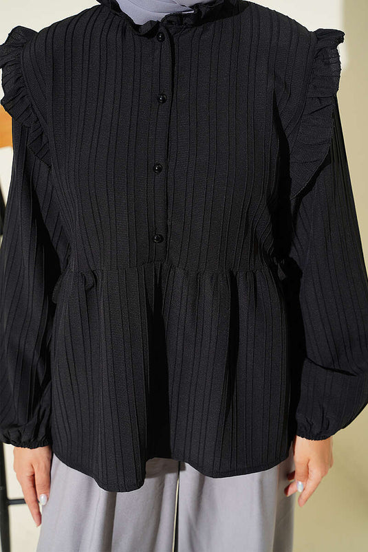 Black Side Tie Tunic