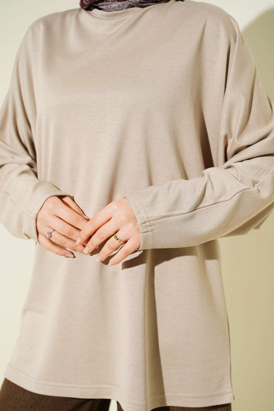 Yarasa Kol Basic Tunica Loyşa Beige