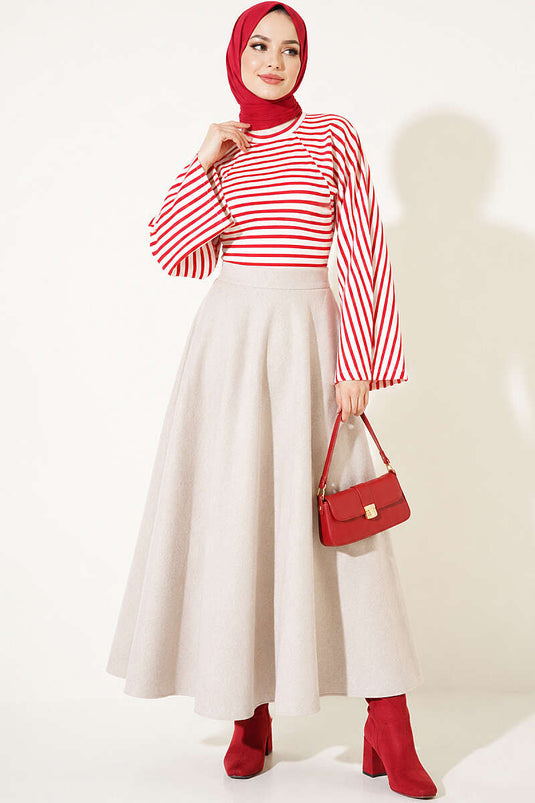 Blouse Rayée À Manches Bat