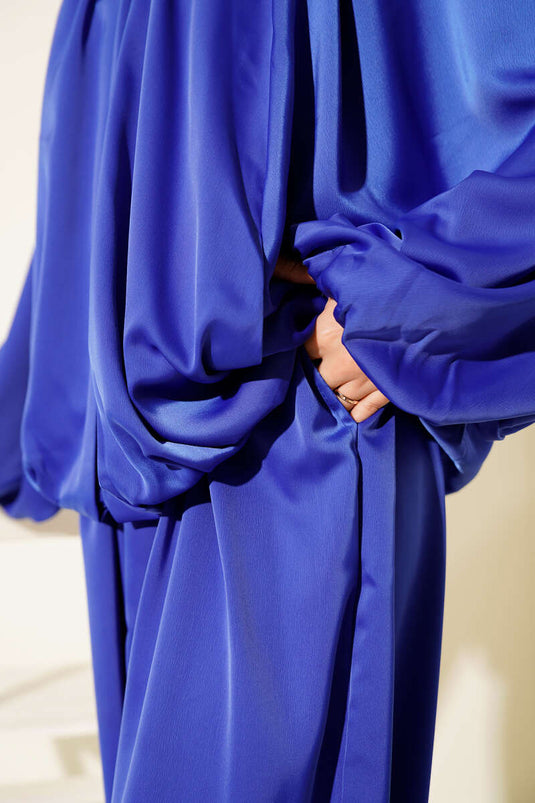 Yarasa Kol Saten Salaş İkili Takım Saks