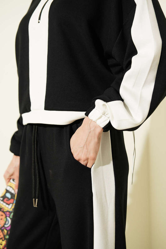 Ensemble sweat à demi-fermeture éclair Loyşa noir