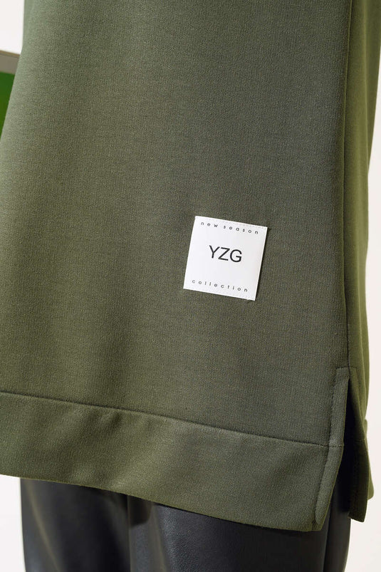 Yazı Baskı Armalı Tunik Haki