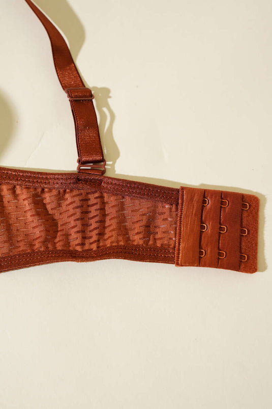 Reggiseno intero non imbottito color rame