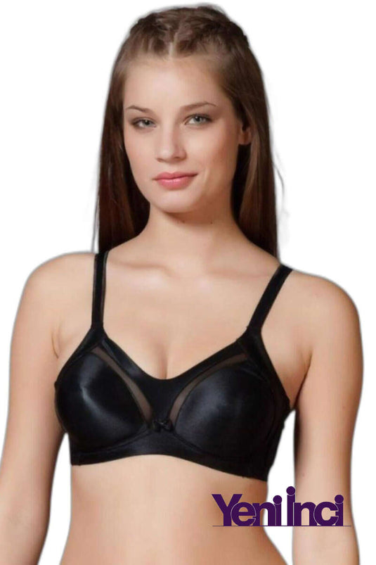 Yeni İnci Bügelloser, transparenter Minimizing-BH mit Details, Schwarz