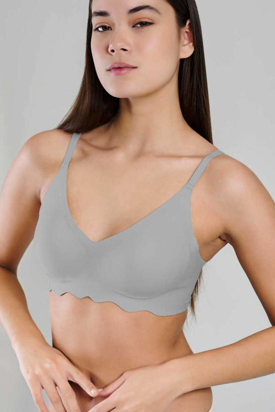 New Pearl Bra Woow Wire-Free Bra Grey