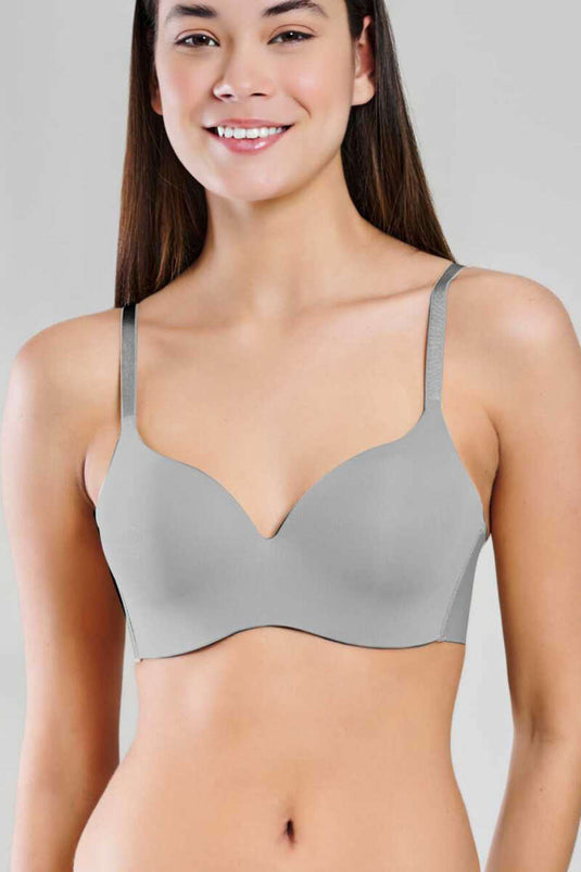 Soutien-gorge New Pearl Bra Woow à fines bretelles grises