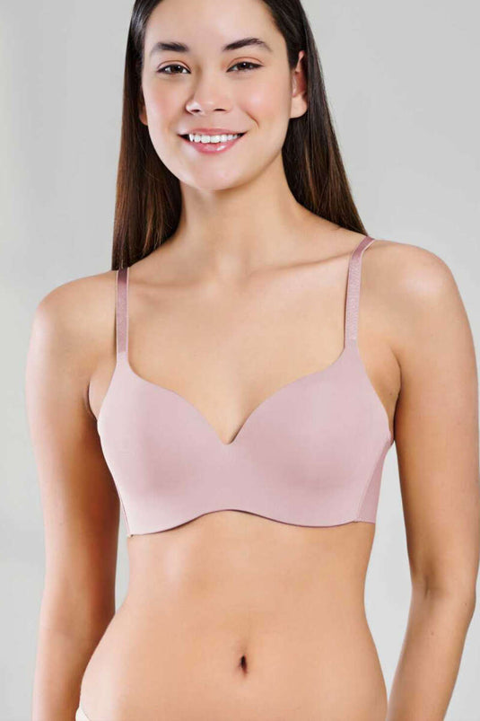 Soutien-gorge New Pearl Bra Woow à fines bretelles roses