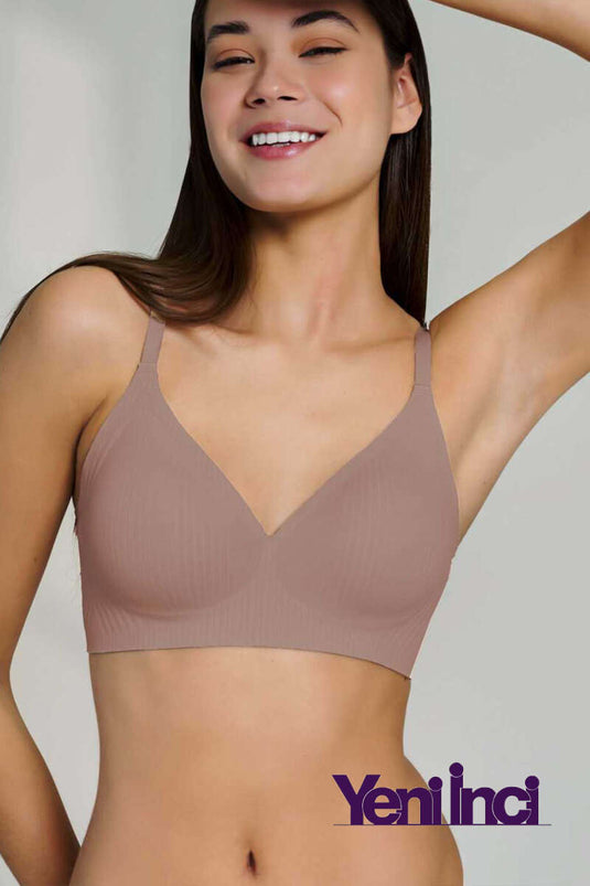 Nouveau soutien-gorge Pearl, soutien-gorge à fines rayures Woow en vison