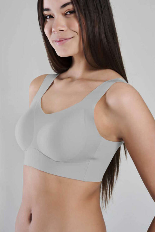 New Pearl Bra Woow Thick Strap Bra Grey