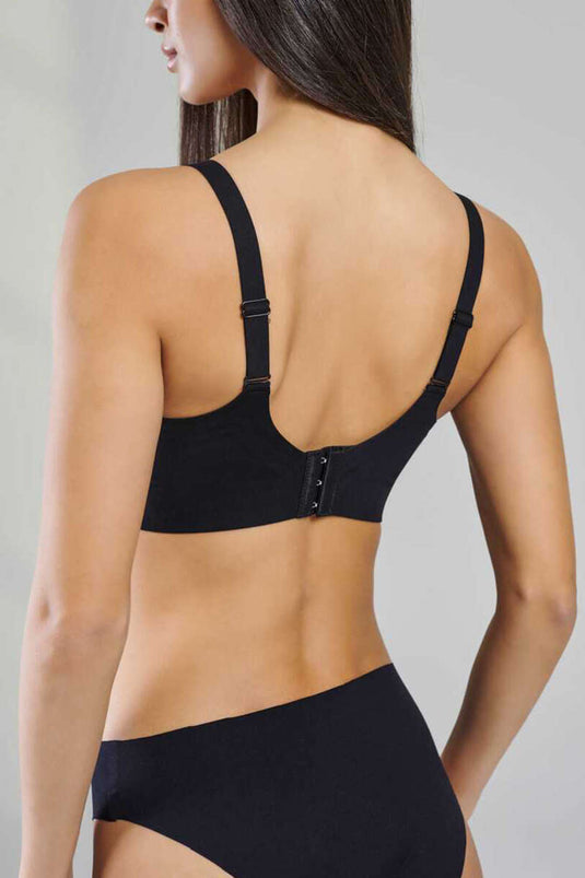 Soutien-gorge New Pearl Bra Woow à coupe ovale noir