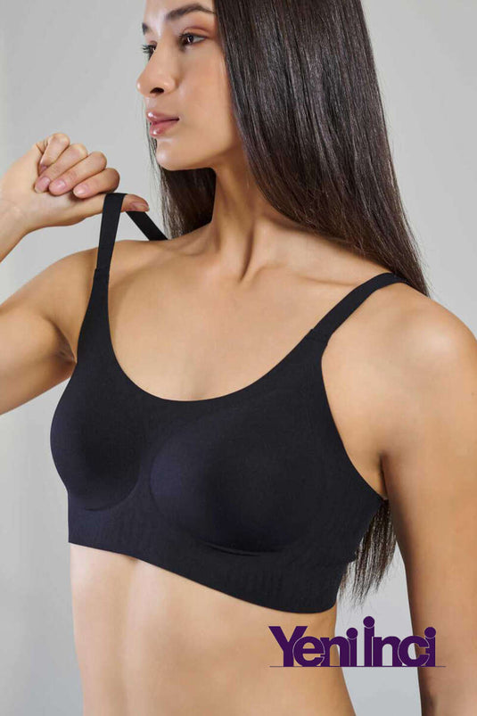 Soutien-gorge New Pearl Bra Woow à coupe ovale noir