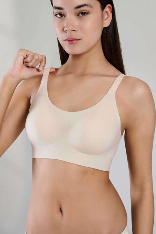 Soutien-gorge New Pearl Bra Woow à coupe ovale beige
