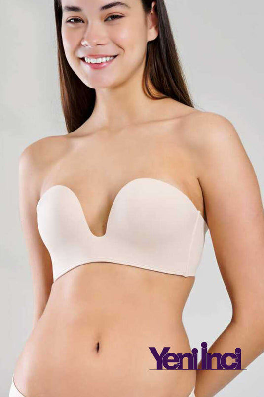 New Pearl Bra Woow Strapless Bra Beige