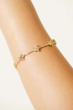 Bracelet en or avec pierre étoile