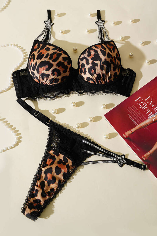 Ensemble soutien-gorge et culotte Star Stone léopard