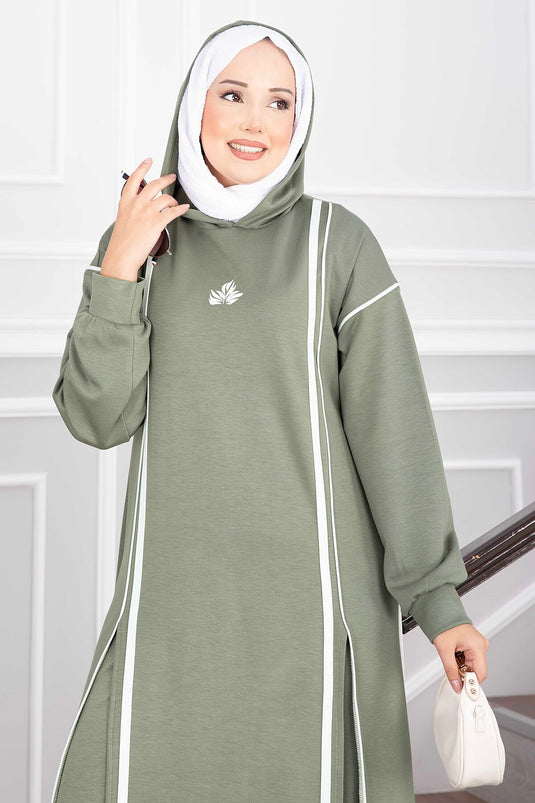 Minz Hooded Tunic Und Pants Set