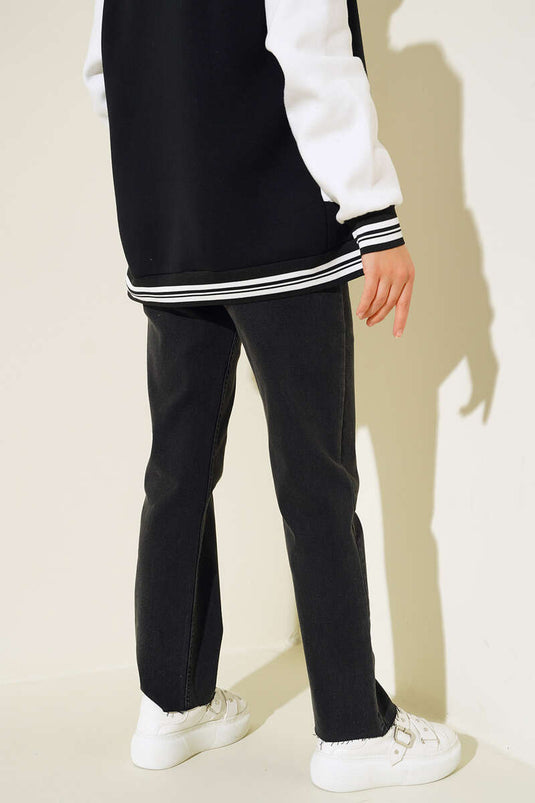 Jean taille haute fumé