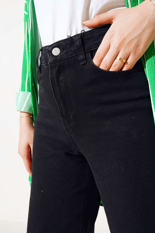 بنطال بالازو خصر عالي رمادي دخاني