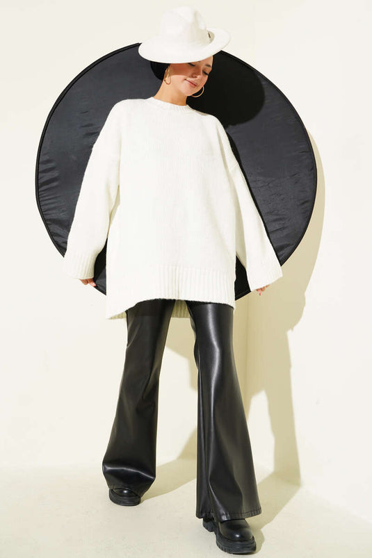 Pull à manches larges Yumoş, écru