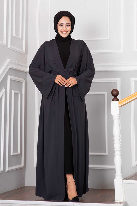 Yüsra Hijab Kimono Anthrazit