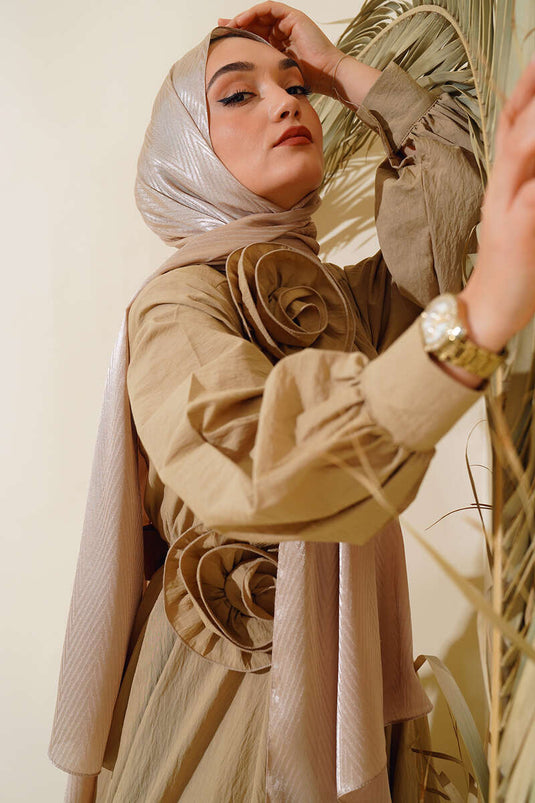 نمط متعرج ميليسا شال بيج