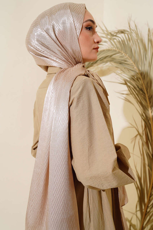 نمط متعرج ميليسا شال بيج