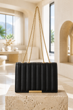 Sac À Bandoulière Matelassé Noir