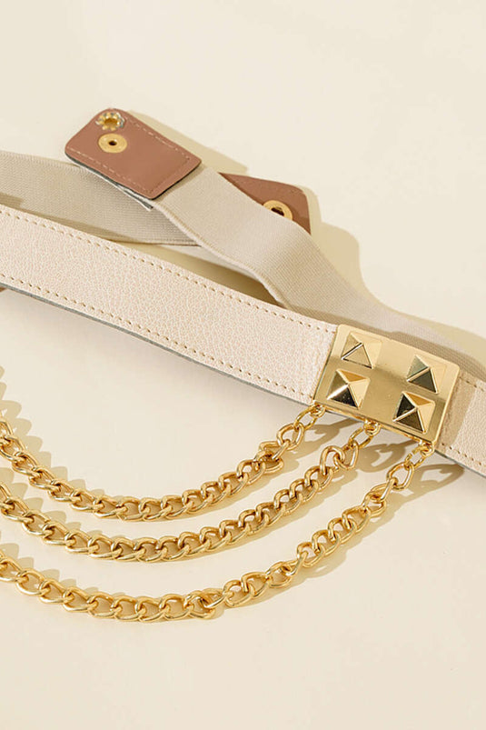 Chain Belt Beige