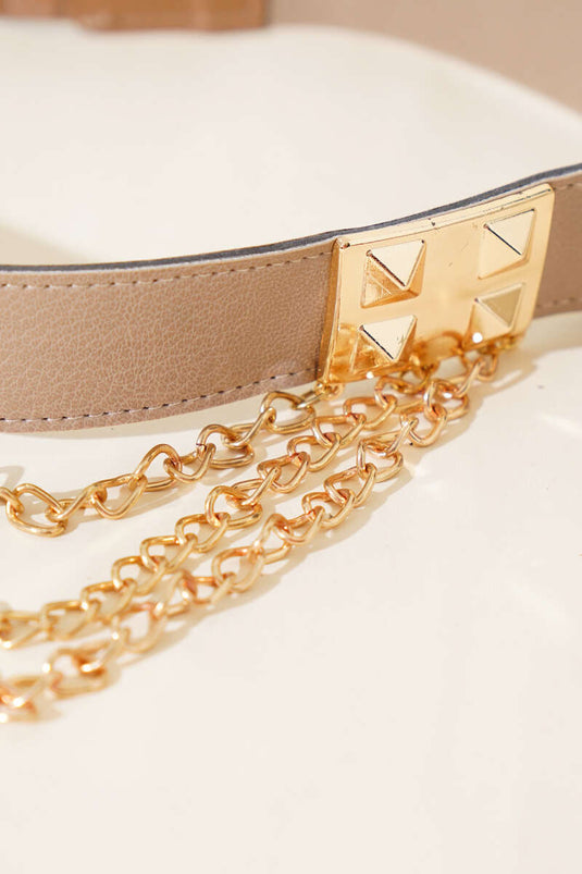 حزام سلسلة المنك